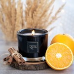 Świeca sojowa - PREMIUM - mandarynka/cynamon  200ml